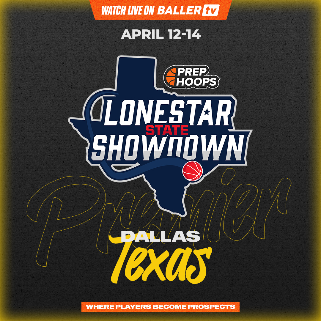 @prephoops' Lonestar State Showdown is this weekend ‼️ @phcircuit Catch all the action on BallerTV. 📅 Fri, Apr 12 - Sun, Apr 14, 2024 📍 Dallas, TX 📺 Watch live and on replay: bit.ly/3PX0eaY