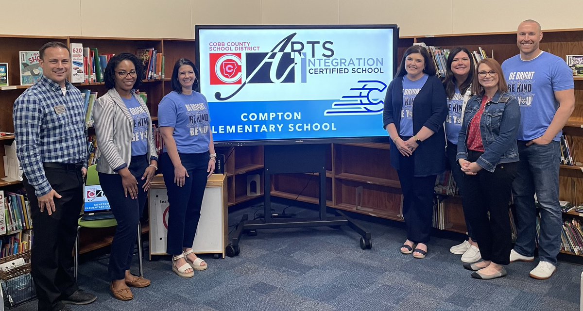 Congratulations to Compton Elementary, our latest @CobbSchools Arts Integration Certified School! 🎉👏 What a wonderful journey! Contagious enthusiasm for teaching & learning on display today through all modalities! 🎶🎨🎭🩰🎬 #CobbArts4All @Comptoncubs