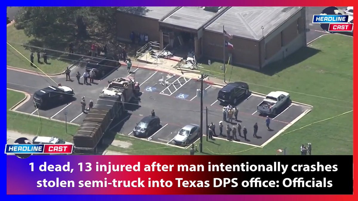 One dead, 13 injured after stolen 18 wheeler crashed into Texas DPS office

watch : youtu.be/vOyVXgzWAhw

#BrenhamDPS
#18Wheeler
#DPSBrenhamTX
#TexasDPS
#TexasCrash
#TexasNews
#BrenhamTexas
#BrenhamTX
#BrenhamDPSTruckCrash
#ClenardParker
#Houston
#TruckCrash