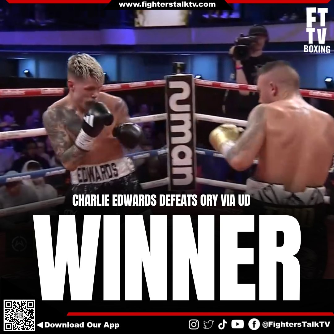 Charlie Edwards secures the WBC International Silver Bantamweight Title with a unanimous decision win over Ory. 🏆

#CharlieEdwards #EdwardsOry #wassermanboxing #boxingnews #boxingfans