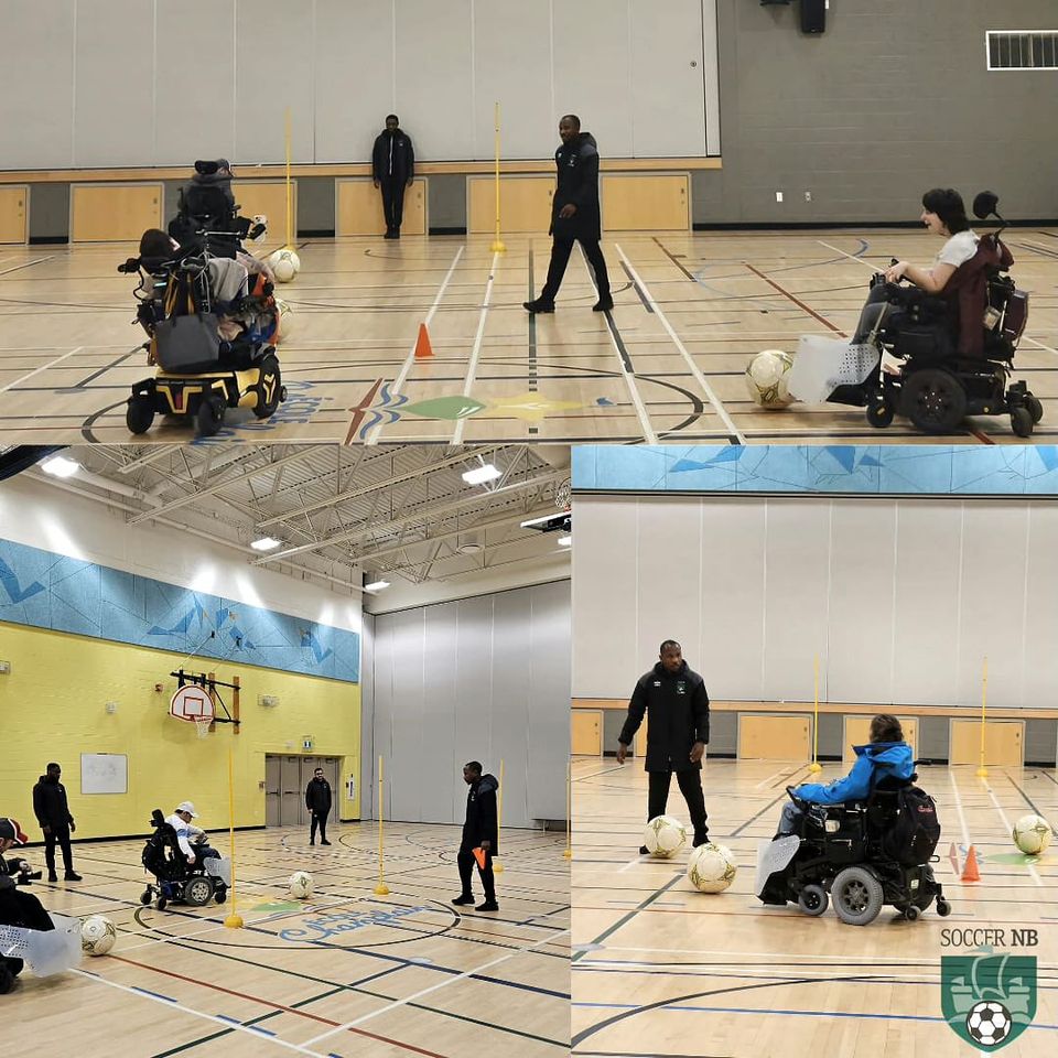 SoccerNB's tweet photo. A fantastic session with the Powerchair Soccer crew, last night!  

⚽️👩🏻‍🦼⚽️♿️⚽️👩🏻‍🦼⚽️♿️⚽️👩🏻‍🦼⚽️♿️⚽️👩🏻‍🦼⚽️♿️⚽️👩🏻‍🦼⚽️♿️⚽️👩🏻‍🦼⚽️ 

Une session fantastique avec le groupe de Powerchair Soccer, hier soir !  

#PowerOn #PowerchairSoccer #Parasports #Soccer #Accessibility https://t.co/DUD2sppESv