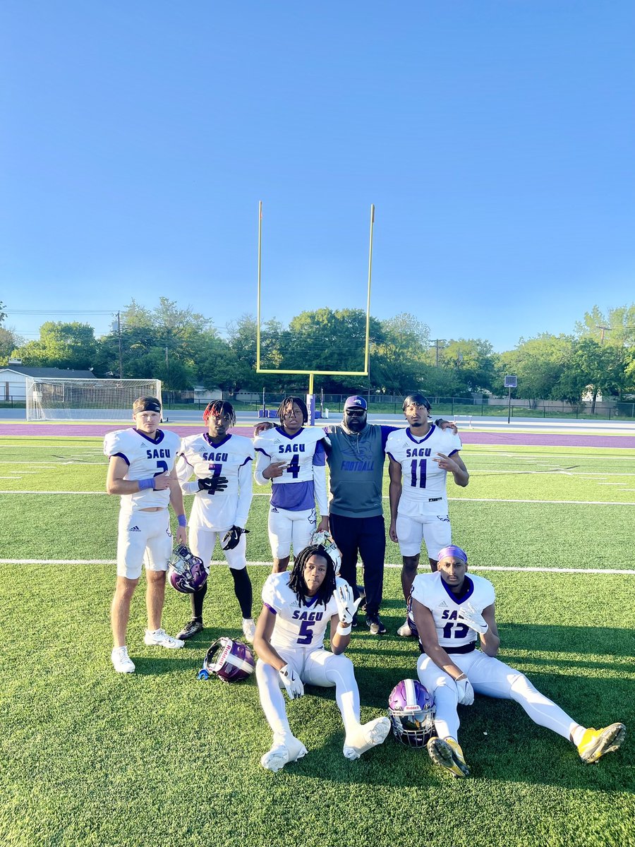 Kevin Pointer (@coachp2827) on Twitter photo Guys balled yesterday!!! Couldn’t ask for a better group of young men!!! Room for improvement, but we will stack good days!!! Much love fellas!! <a href="/ZhillAce/">Jaquarius “Ace” Gordon</a> <a href="/ballislife2125/">Kolby Wayne Tanner</a> <a href="/_ZachFuller_3/">°Zach</a> <a href="/13iissues1/">Justoo🖤🔥</a> <a href="/thejermainej/">Jermaine Jones Jr</a> @SAGU_Football
#STANDFIRM Guys balled yesterday!!! Couldn’t ask for a better group of young men!!! Room for improvement, but we will stack good days!!! Much love fellas!! <a href="/ZhillAce/">Jaquarius “Ace” Gordon</a> <a href="/ballislife2125/">Kolby Wayne Tanner</a> <a href="/_ZachFuller_3/">°Zach</a> <a href="/13iissues1/">Justoo🖤🔥</a> <a href="/thejermainej/">Jermaine Jones Jr</a> @SAGU_Football
#STANDFIRM