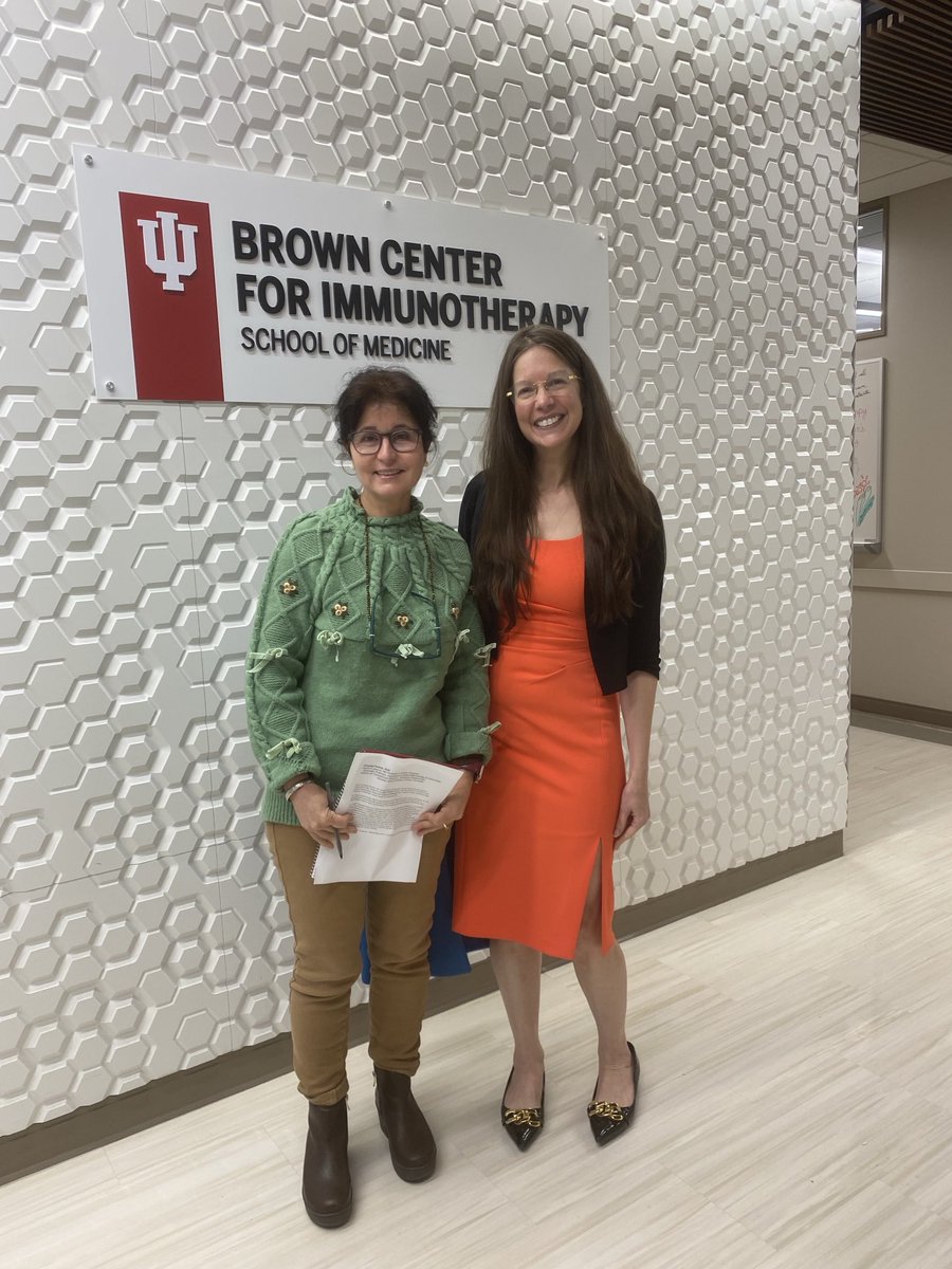 Enjoyed my visit to Indiana University and the Brown Center for Immunotherapy. Thank you Dr. Huda Salman for the amazing visit.