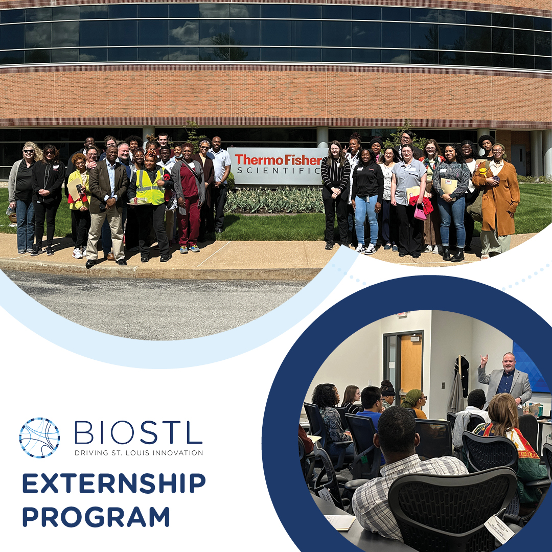 BioSTL's tweet image. @BioSTL partnered with @thermofisher to boost bioscience career opportunities. Our 6-month externship program concluded with a session showcasing how Thermo Fisher is advancing life-saving therapies globally. Kudos to all involved #BioSTL #FutureLeaders #BioSTLExternshipProgram