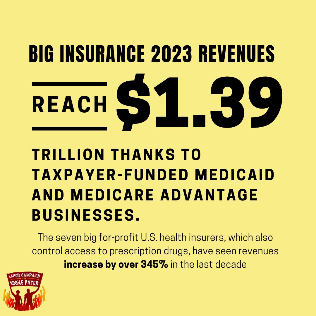 Our health and well-being should trump corporate profits, yet insurance companies are filling their pockets at record levels. We need #HealthcareForAll! Read more: wendellpotter.substack.com/p/big-insuranc…