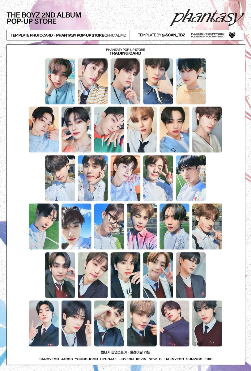 TEMPLATE PHOTOCARD | THE BOYZ PHANTASY POP-UP STORE OFFICIAL MD