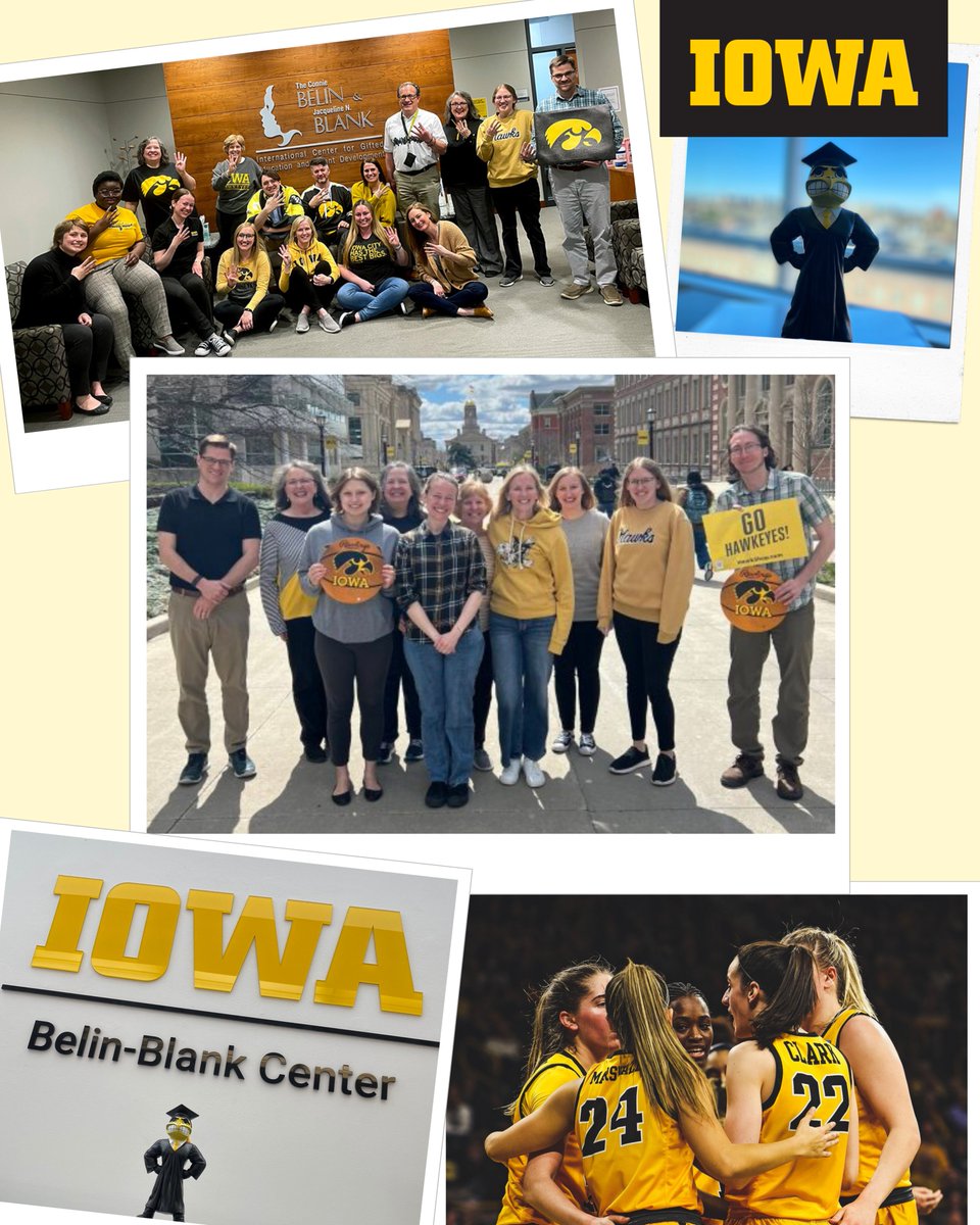 We are pumped for tonight's game against UConn! Go Hawks! @IowaWBB #FinalFour