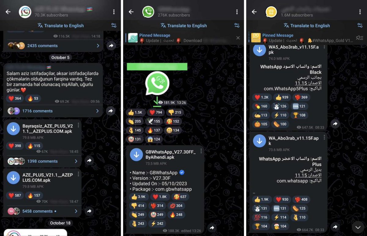 Nossos especialistas descobriram uma modificação espiã do #WhatsApp que circula pelo #Telegram, aprimorando a experiência do usuário enquanto secretamente extrai informações pessoais. Leia nosso relatório completo ⇒ kas.pr/8r38