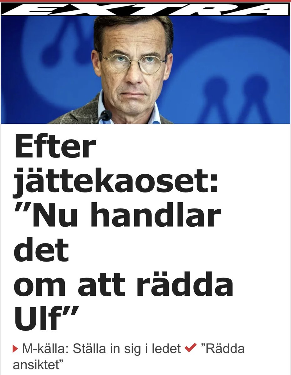 Med fast hand styr han vårt land