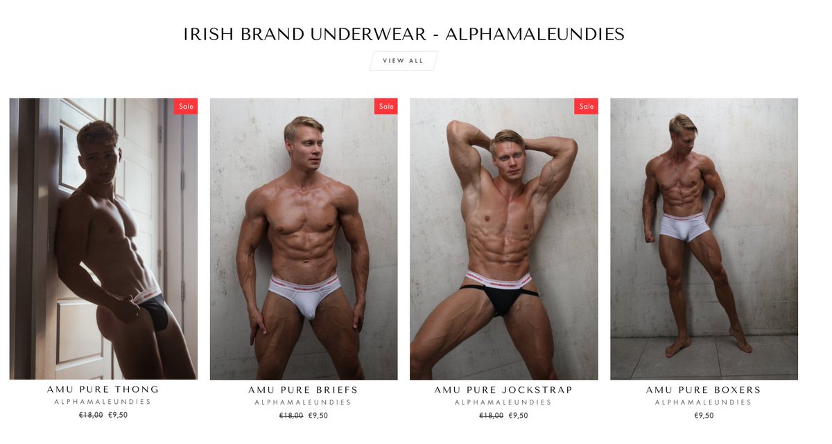 AlphaMaleUndies PURE COLLECTION ONLY €9.50 PLUS FREE SHIPPING THIS WEEKEND. alphamaleundies.com/collections/amu