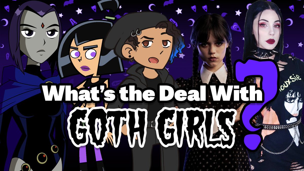 SPINDASH77's tweet image. A new video is up on my main channel! It's about goth girls. Check it out. 🦇 youtu.be/OqpADvJFO9o