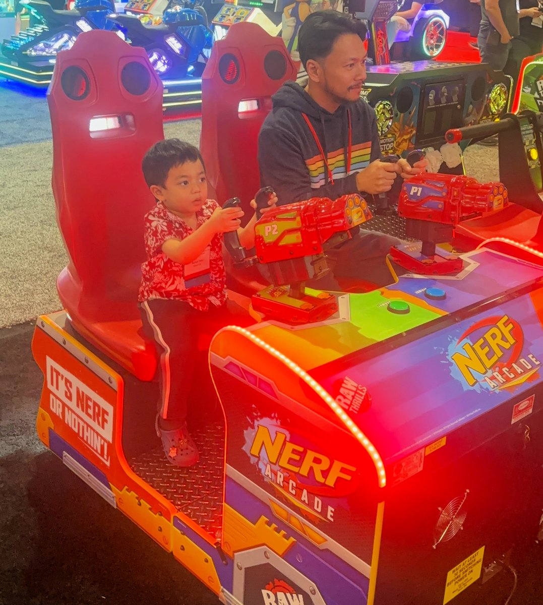 NERF Arcade is all about fun and family! Simple, exciting, and fast-paced gameplay keeps players on their toes blasting away to earn as many points as possible. It's NERF or Nothin'!💥💥 #Nerf #NerforNothin #NerfArcade #RawThrills