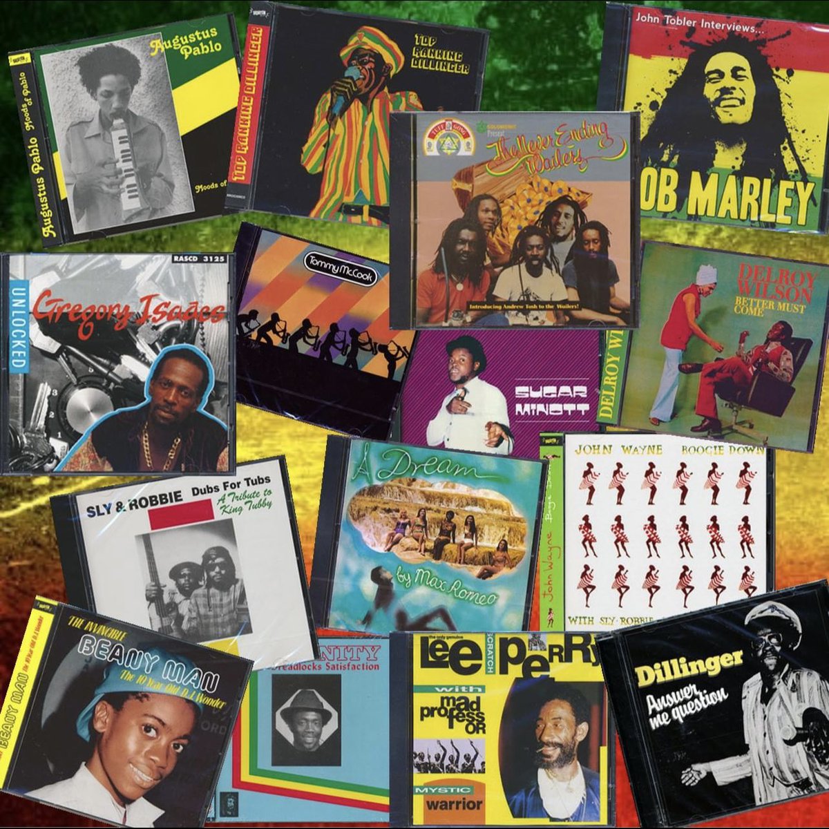 Reggae CD's $3.99 WOW, Get in on this!
#cdsonsale #reggaecds #reggae #supportsmall #reggaelove #reggaelife #reggaemusic #reggaevibes #slyandrobbie #leescratchperry #bobmarley #augustuspablo #gregoryisaacs #slyandrobbie #delroywilson #sugarminott