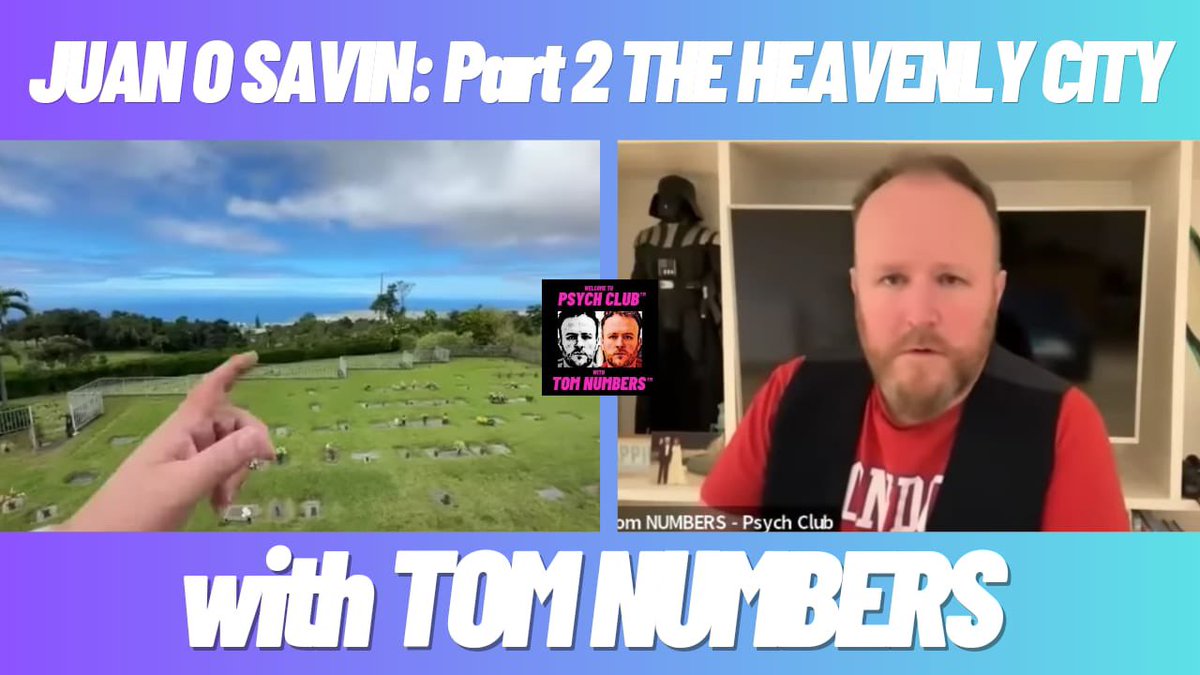 youtu.be/10ATht9eh2M?si… 👆🏼🎬📺
Watch here STARTING NOW 

JUAN O SAVIN part 2 THE HEAVENLY CITY with TOM NUMBERS 

REMEMBER REMEMBER subscribe to notifications & double click the bell 👆🏼🔔🔔

Retweet & share with a new friend 🔂

#JuanOSavin #TheNewJerusalem  #Gematria #Numerology