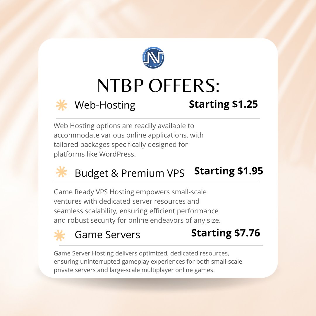 NeedToBeProLLC's tweet image. 🌟 Big News! 🌟

🚀 We&apos;re thrilled to offer:

🌐 #VPS Hosting 
🌐 #Web_Hosting 
🌐 #Game_Server Hosting
Plus:
✨ 24/7 Support 
✨ State-of-the-Art Infrastructure 
✨ Scalability

Join us at needtobepro.com

#Minecraft #VPS #WebHosting #Gamerlife #News24