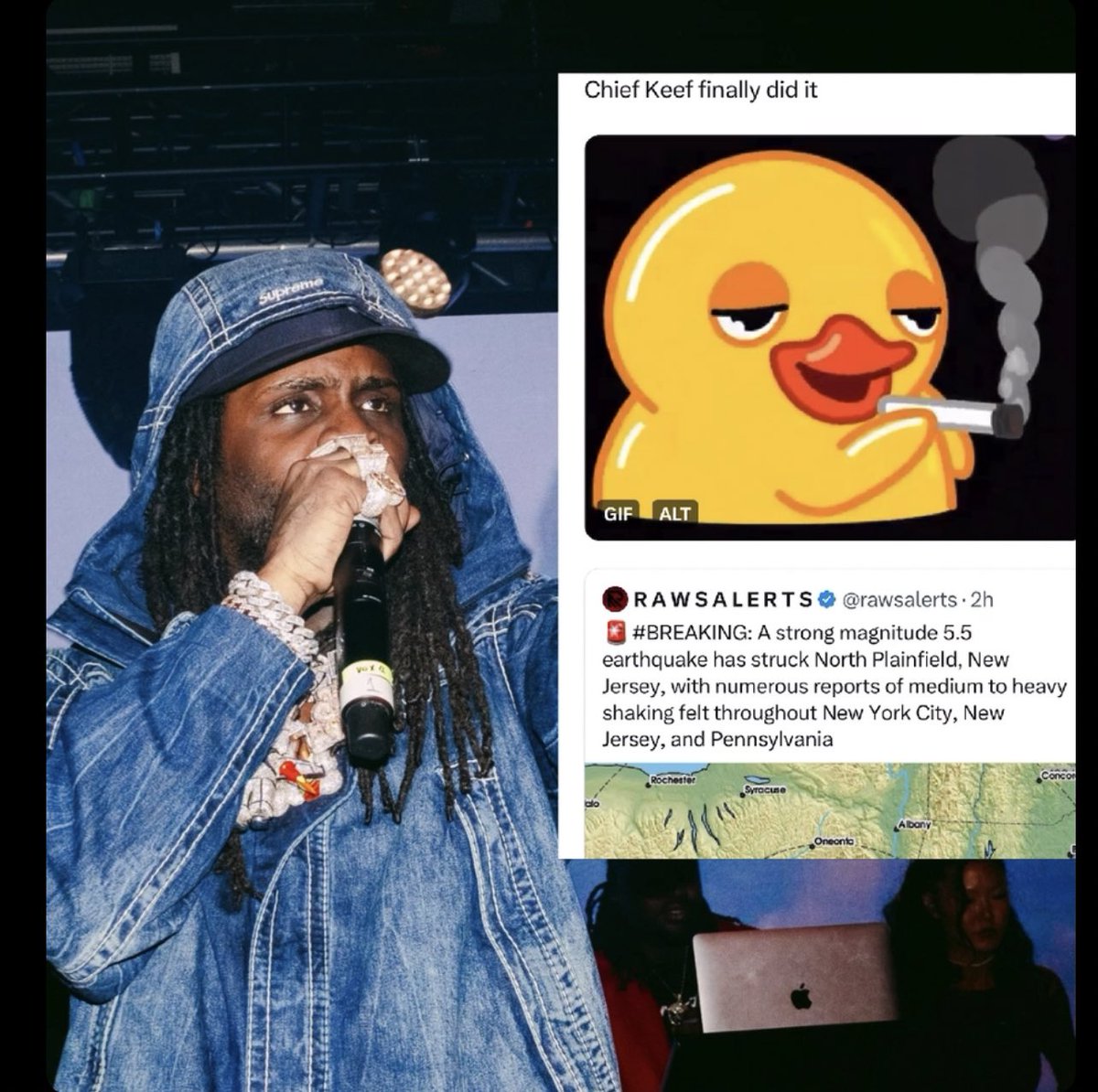 We gon' come and blow #Newjersey up 🆙 #faneto #chiefkeef, image size:1200x1194