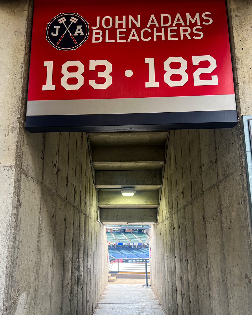 The bleachers in left field have been renamed the "John Adams Bleachers" in memory of our late friend.

We miss you, John. ❤️

#ForTheLand
