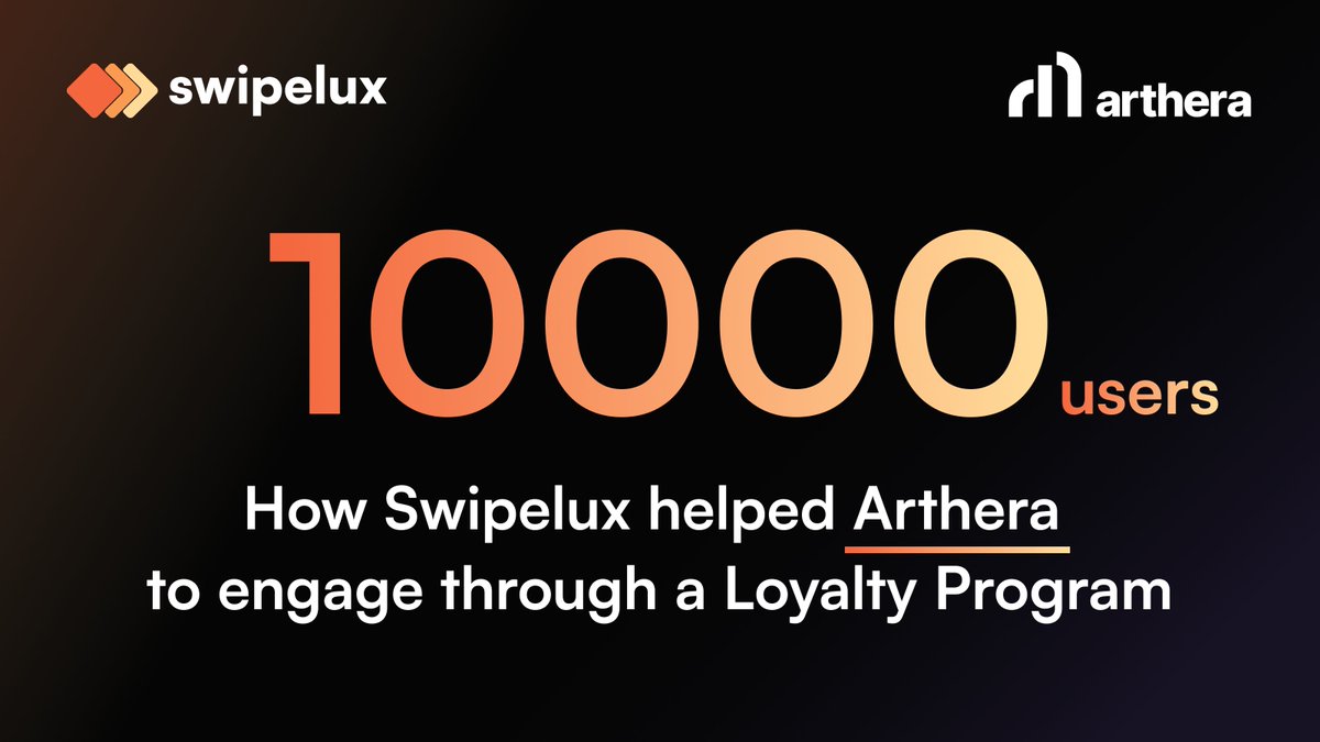 🚀 Excited to share the latest from <a href="/swipelux_/">swipelux_official</a> &amp; <a href="/artherachain/">Arthera Chain</a> 

Our Loyalty Program is redefining digital rewards, ensuring they reach real, engaged users  

Dive into our journey of innovation and see how we're setting new standards in the Web3 space📷

blog.swipelux.com/posts/how-arth…