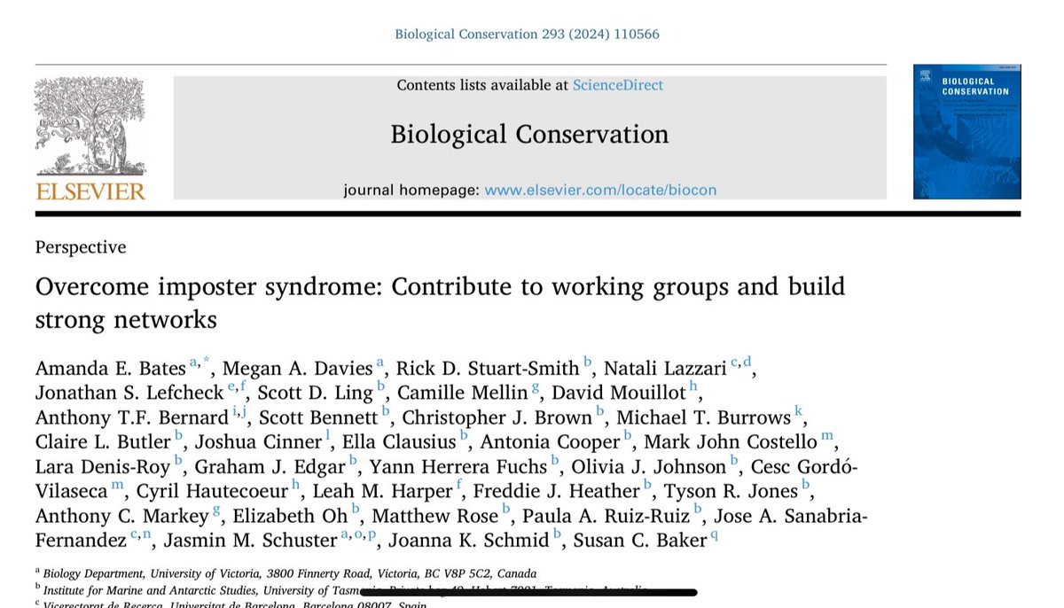 🚀 Attention all #EarlyCareerResearchers! 🚀 Check out our latest (my personal debut) publication on tackling the infamous #ImposterSyndrome and how to make meaningful contributions to scientific working groups! 🌟 sciencedirect.com/science/articl…
