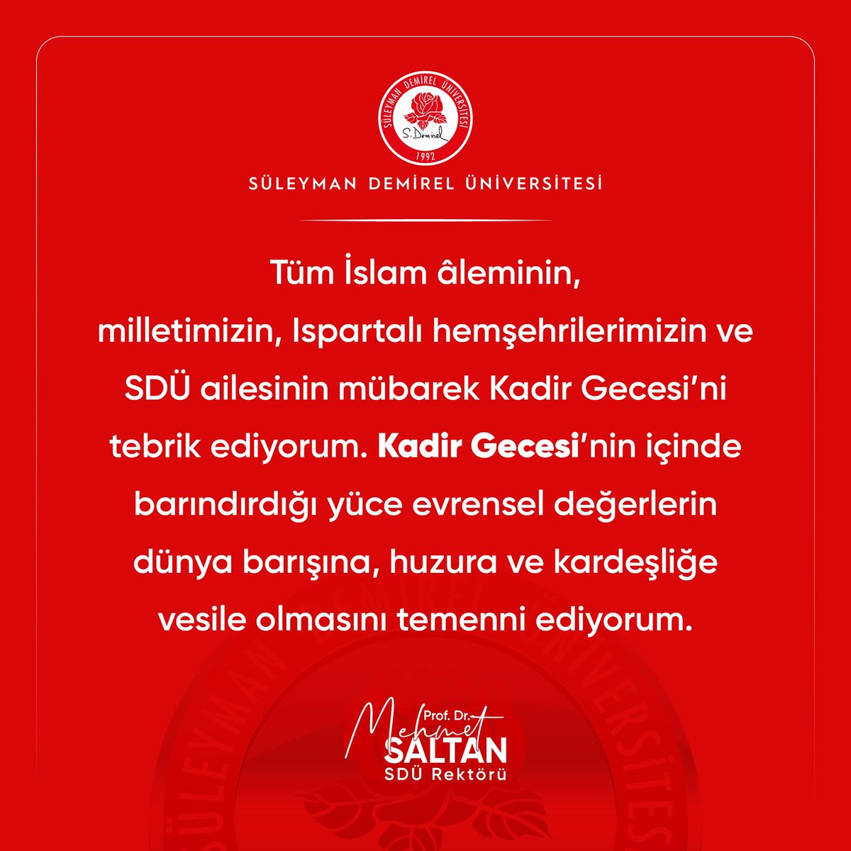 Dualarımızın kabul olması dileğiyle #KadirGecemizMübarekOlsun.