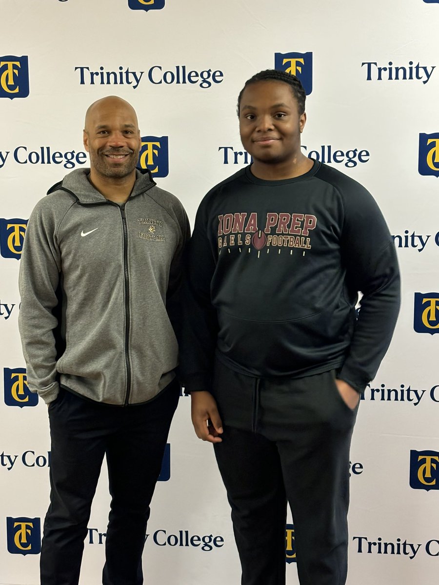 Had a great tour @TrinityCollege ! Thanks @_coachdwilliams for the invite.