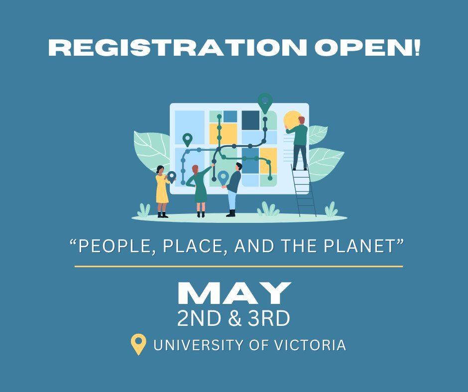 📢Calling all researchers, trainees, professionals, & service providers from diverse backgrounds and disciplines! Register for the 'People, Place and the Planet' conference May 2 & 3 @ #uvic More info including registration: events.uvic.ca/event/85129-pe…