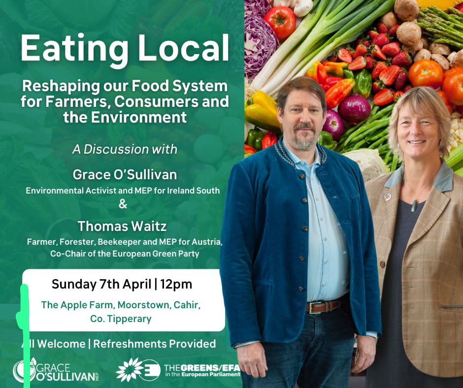 1. Our farm is the venue for this discussion with @GraceOSllvn of @greenparty_ie Sunday. I hope for an attendance of quite a few local farmers, who I know are keen to communicate the nuances that result from high-level policies, which can result in unintended env consequences.
