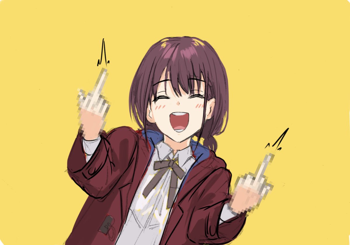 曲もかっこよくて続きが楽しみです 中指立ててけ！！！ #ガルクラ