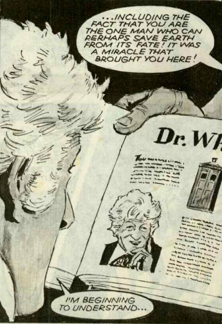 DWUDatabase's tweet photo. There seems to have been a switch between episode 2 and 3. The two men in the desert who ran away because they thought the Doctor was a mutant are curators of the British museum and know everything about him now. That is odd. #DoctorWho #StitchinTime https://t.co/o9QM9QQJQl