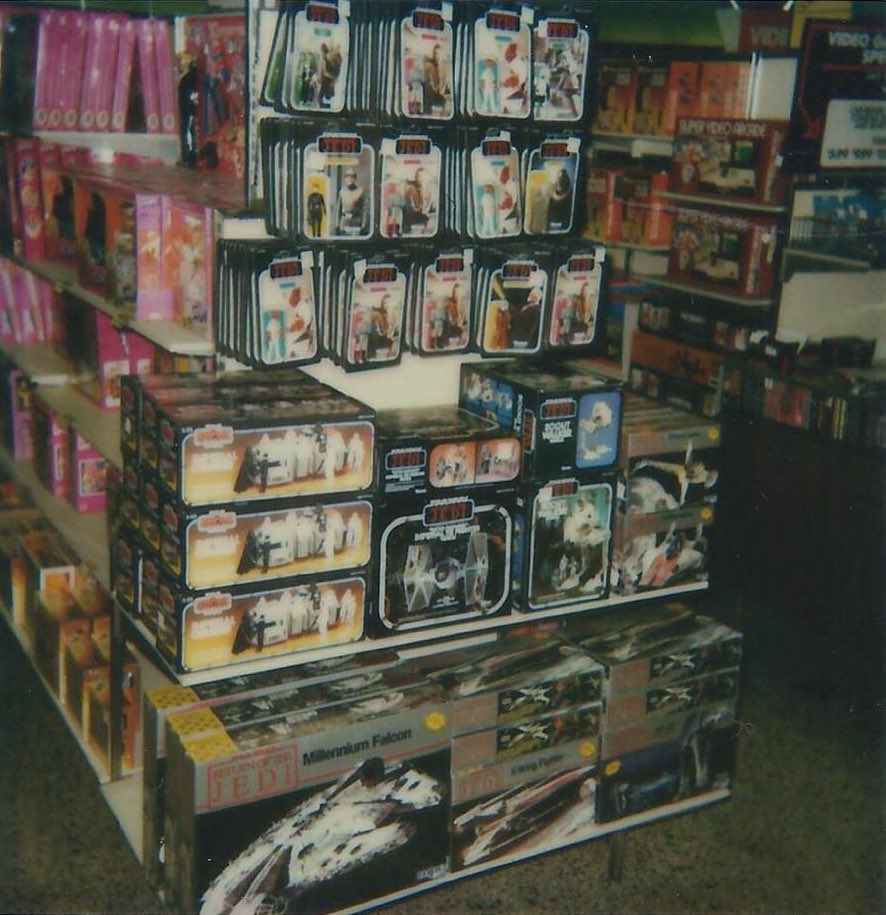 1983 Store display end cap. Vintage #Kenner #StarWars