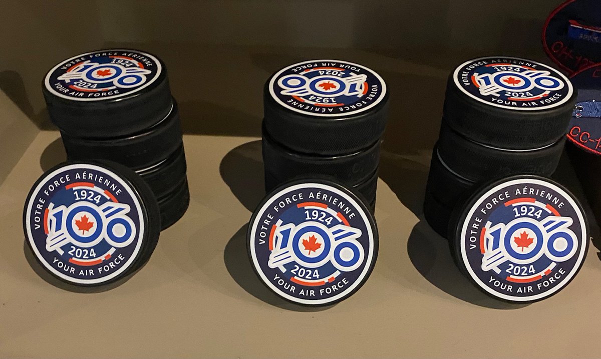 The much anticipated commemorative pucks have finally arrived.  We have limited stock.  

#RCAF100 #RCAF #annapolisvalley #greenwood #novascotia #tourism #giftshop #collection #souvenirs #hockey #puck #museum #LimitedEdition