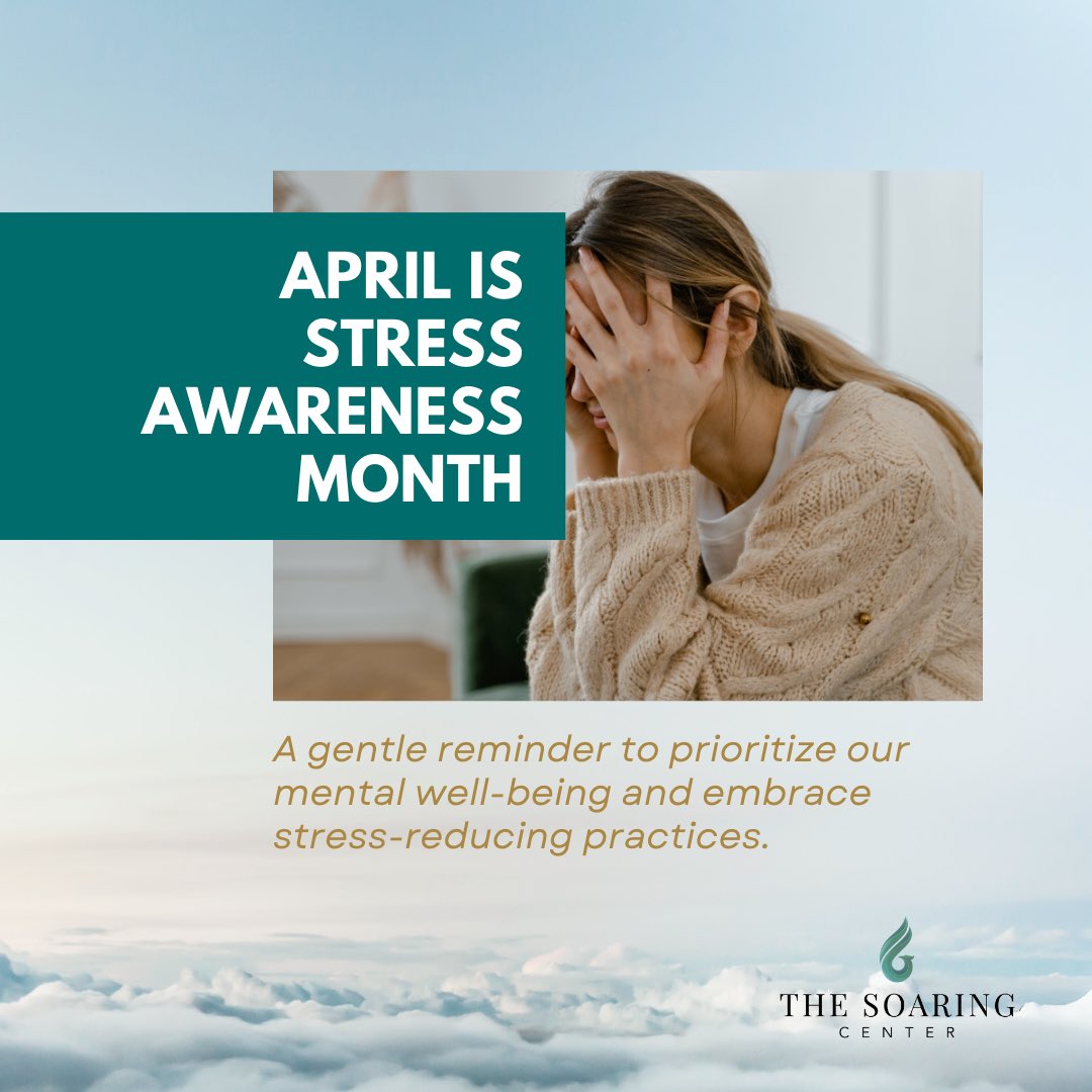 SoaringCenter's tweet photo. Take a moment to pause, breathe, and practice self-care. Whether it’s a walk in nature, a cozy cup of tea, or a moment of mindfulness, find what brings you peace. Let’s support each other in cultivating resilience and reducing stress. 💚 #StressAwarenessMonth #SelfCare https://t.co/38W3CoaRfh