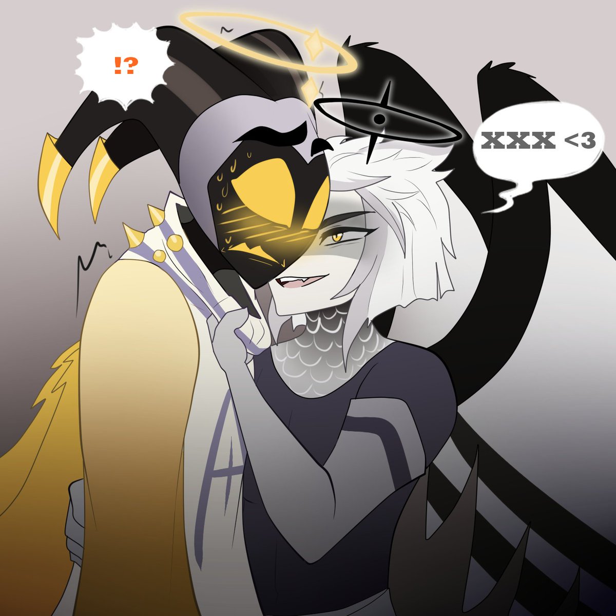 AlurionNox's tweet photo. more #guitarspear because why not? 🤟
Ok #adamsapple is my OTP but I like so much Lute in male version~ (poor Adam xD)
#HazbinHotel #AdamHazbinHotel #Lutexadam #Lute #lutehazbinhotel #adam #malelute https://t.co/m69M5LFOpE