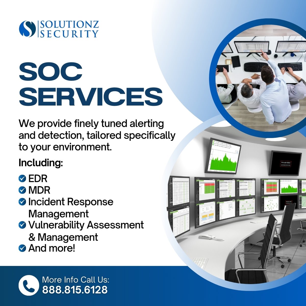 SolutionzInc's tweet image. Solutionz Security is the answer to a good night’s sleep! Our Security Operations Center (SOC) is monitored 24/7 by our team of highly trained experts. Rest easy knowing that your data is secure and your organization is protected!

#SOCServices #Cybersecurity #SolutionzSecurity
