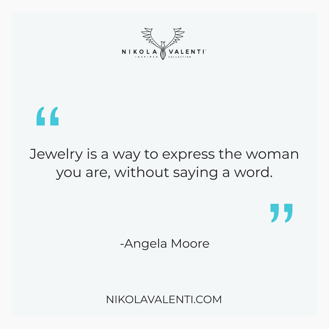 nikola_valenti's tweet image. Let your elegance speak volumes without uttering a single word. With #NikolaValenti, each piece tells a story of who you are. Discover the collection that speaks for you. ✨ #SilentEloquence #JewelryThatSpeaks #AngelaMooreQuote #ExpressiveElegance