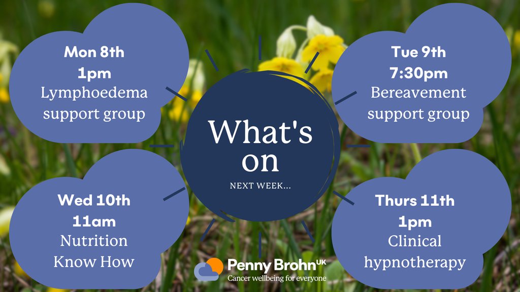 Online session highlights for next week. To book these sessions or see what else we have coming up, head to our website 👉 l8r.it/Uw5i We look forward to seeing you there!🌿 #CancerSessions #CancerSupport #CancerWellbeing #CopingWithCancer #CancerAwareness #Cancer