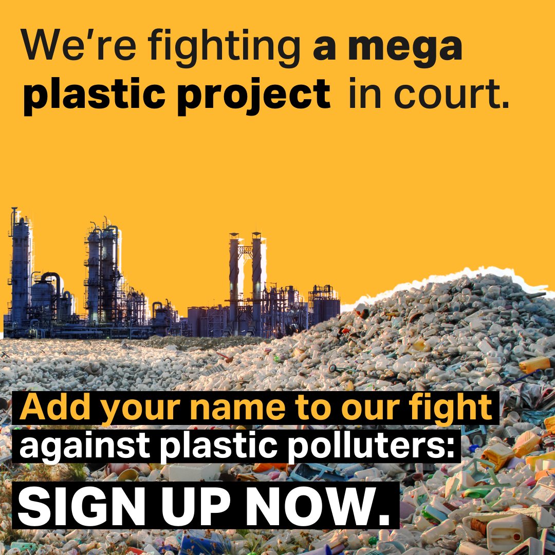 ️🏭 INEOS’ outrageous petrochemicals project would help to produce plastic on an unprecedented scale. At ClientEarth, we're using the law to stop it from ever being built. Add your name and show support for our legal fight against unnecessary plastic: brnw.ch/21wIyp3