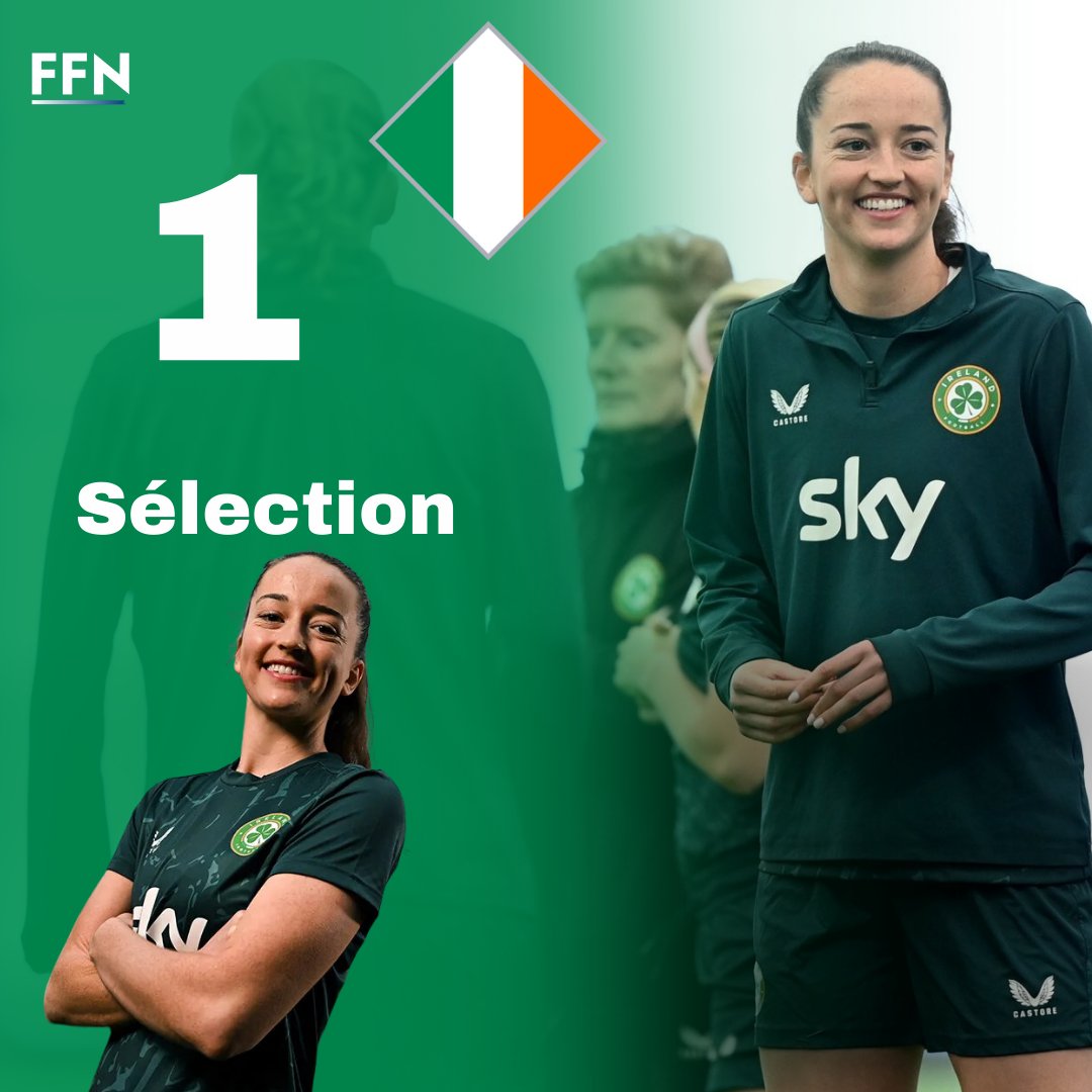 1ère sélection avec l'Irlande ce soir pour Anna Patten ✅🇮🇪

Face à nous 👋🇫🇷

#IRLFRA