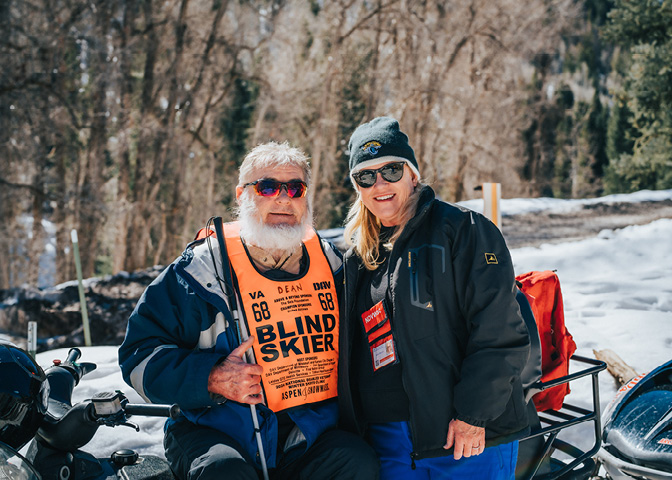 Start your engines for the #wintersportsclinic snowmobile grand prix! Our Veterans had the opportunity to feel the wind in their faces as they fly through the snow! Can these smiles get any bigger? For more photos, visit: runsignup.com/Race/Photos/CO… @DAVHQ