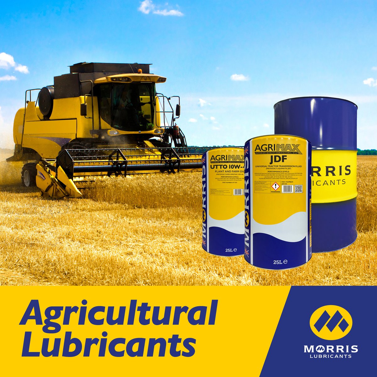 @Morrisoil range of agricultural oils offer maximum performance levels, enhanced fuel efficiency, reduced running costs and improved reliability, regardless of which manufacturer of agricultural machinery is used. View more here: ow.ly/8ImV50R9q1Q