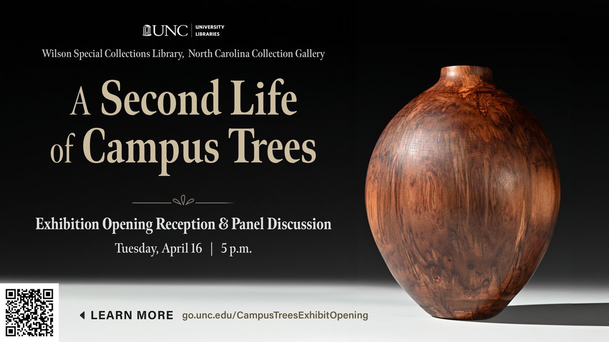 What a tree-t! We look forward to seeing our buds @susanalesecohen & and University Arborist Tom Bythell, along with a few others, speak at this event on Tuesday, April 16. Event details: calendar.lib.unc.edu/event/11975062