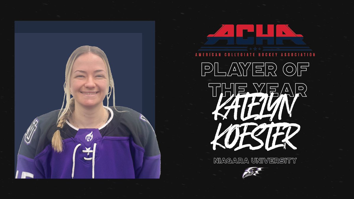 Congratulations on the Women's Division 2 National Player of the Year, Katelyn Koester of Niagara University