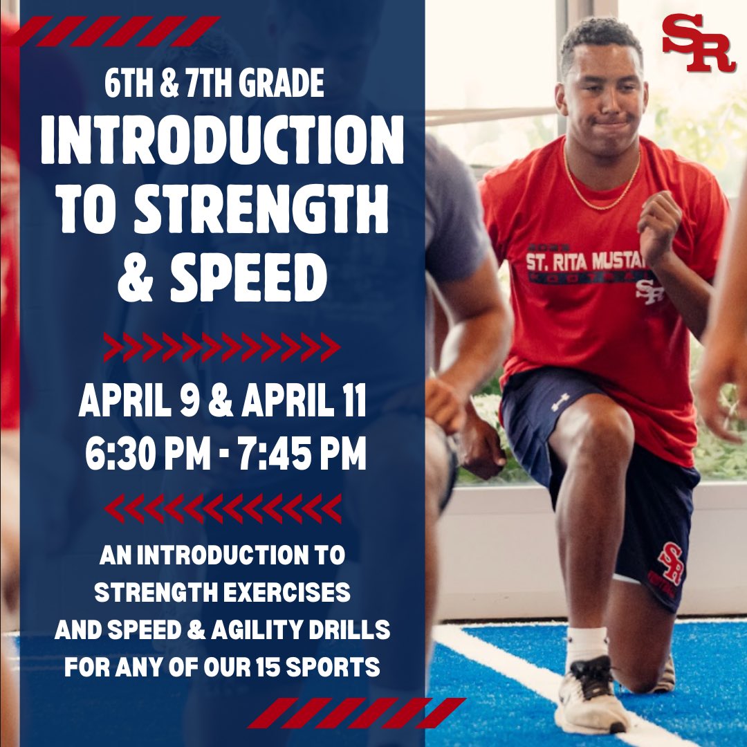 This is the last call for all 6th and 7th grade boys to sign up for our Intro to Strength & Speed happening next week! Athletes will learn weight room basics, strength exercises, and speed and agility drills for any of our 15 sports. Register here: stritahs.com/admission-even…