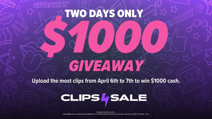 🚨April $1000 Flash Giveaway🚨  Get ready to rev up your uploading game this weekend. If you upload the