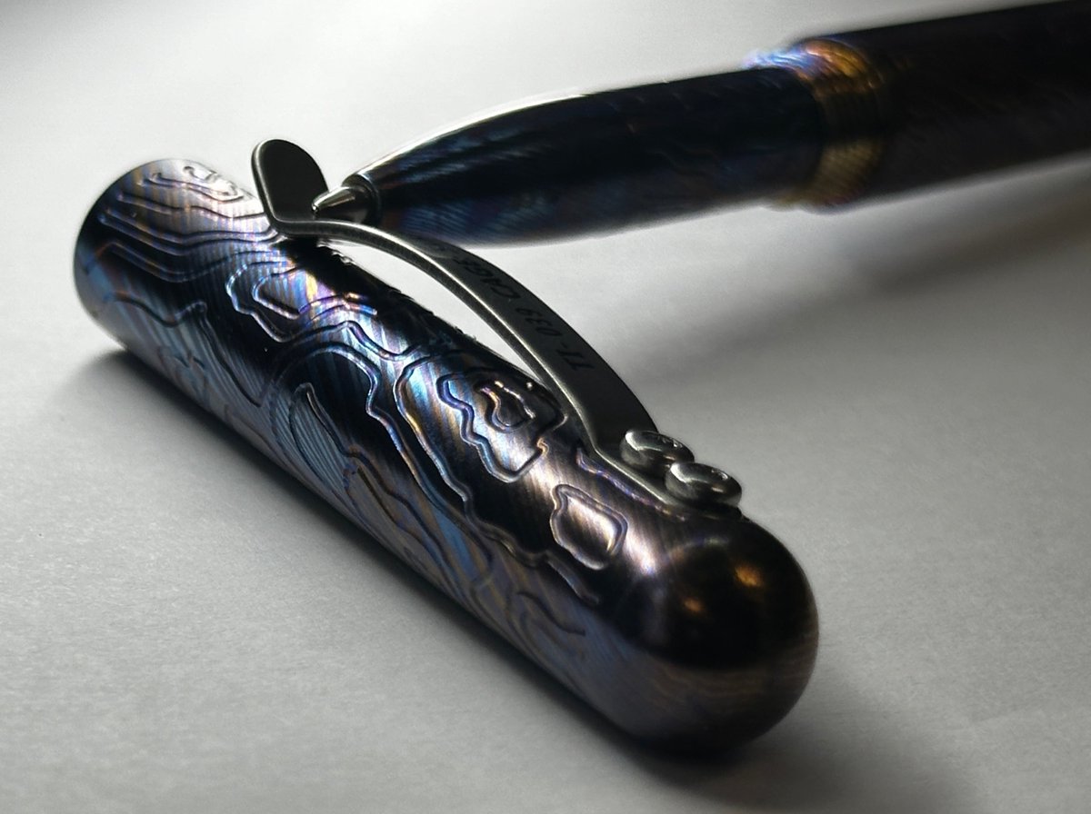 countycomm's tweet image. Literally HOT item 🔥Timascus Embassy Pen - Limited Run 50 Pieces! ( Gen 4 )🔥
.
.
.
.
#timascus #embassy #pen #cc #ccedc #edc #everydaycarry #pocketdump #titanium #heattreat #topo #topography