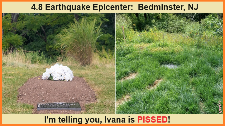 East Coast Earthquake - Cause Revealed! #earthquake #earthquakenj #earthquakenyc #ivana #Trump #Bedminster #epicenter #TrumpsFault #gwb5