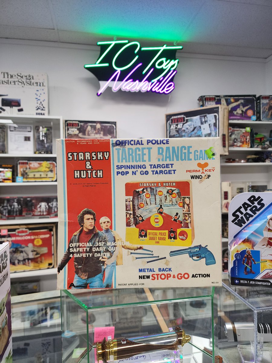 Would you look at this Starsky & Hitch Target Range?! 👀 This brings back some memories! 

#ToyStore #vintagetoys #vintagetoycollector #starsky #hutch #starskyandhutch #WeBuyToys #WeShip #icToys @ICCCNashville