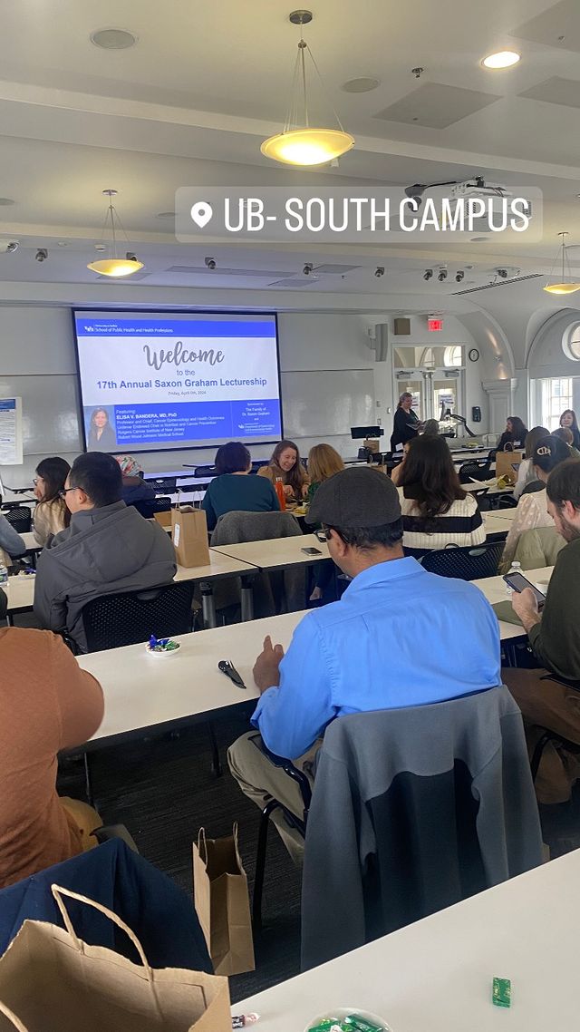 Thanks to everyone who attended the 17th Annual Saxon Graham Lectureship today! Great discussion led by Elisa Bandera on nutrition and cancer. #UBuffalo #UBSPHHP