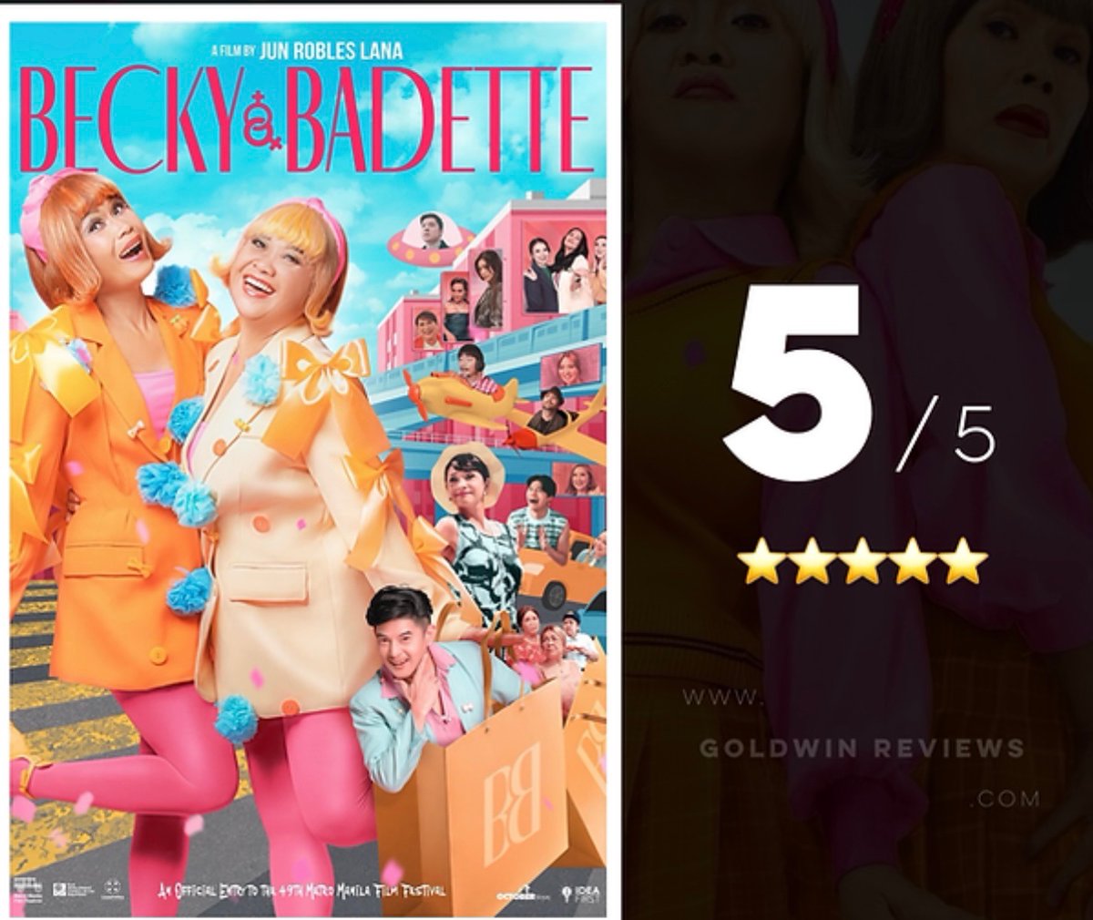 Becky & Badette is a comedy film written and directed by @junrobleslana Starring Eugene Domingo and @pokwang27 it revolves around the story of two best friends since high school who gain fame over writing a story they made up about a batchmate. PANOORIN SA NETFLIX. ANG SAYA!👏