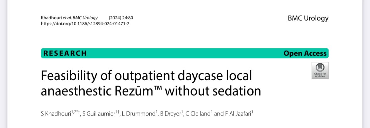 Our step by step LA “office” REZUM protocol published today! Let’s keep simple procedures simple and out of the operating theatre ! Well done team! bmcurol.biomedcentral.com/articles/10.11… @BAUSendourology @mrSinanK @SGuillaumier @BSCEMEA_Urology @bsc_urology